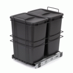 POUBELLE DE RECYCLAGE POUR CUISINE - 2 X 35 L - FIXATION PAR LE BAS EMUCA