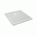 RECEVEUR DE DOUCHE EXTRAPLAT ANTIDÉRAPANT 80X80CM - TEXTURÉ PIERRE BLANC MAT - IPSO JACOB DELAFON