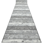 TAPIS DE COULOIR ANTIDÉRAPANT 80 CM BOIS, PLANCHE GRIS GREY 80X220 CM