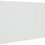 VIDAXL - TÊTE DE LIT BLANC 120X1,5X80 CM BOIS D'INGÉNIERIE