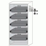 ARMOIRE SÉCURITÉ S-CLASSIC-90 S90.196.090.WDAS JAUNE