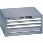 ARMOIRES À TIROIRS GRIS 564X572X283 AVEC 3 TIROIRS 75KG - LISTA
