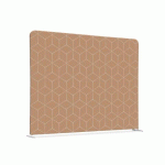 CLOISON EN TISSU 150-150 DOUBLE HEXAGONE BEIGE