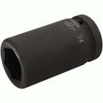 DOUILLE À CHOCS LONGUE 1 6 PANS 27MM PHOSPHATÉE - BAHCO