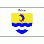 DRAPEAU DRÔME : DIMENSIONS - 100 X 150 CM