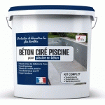 ARCANE INDUSTRIES - ENDUIT PISCINE BÉTON CIRÉ REVETEMENT PISCINE - 8 M² CREME IVOIRE CREME IVOIRE