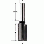 FRAISE À DÉFONCER CARBURE CMT - DIAMÈTRE 12 MM -  HAUTEUR 35 MM - QUEUE DE 12 MM