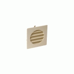 GRILLE DE VENTILATION À ENCASTRER EXTÉRIEUR POUR TUBES PVC 100MM COLORIS SABLE - NICOLL - 1GETM100