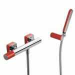 MITIGEUR DOUCHE DOUCHETTE À MAIN ANTICALCAIRE AVEC SUPPORT ORIENTABLE ET FLEXIBLE. - TRES 20016701RO