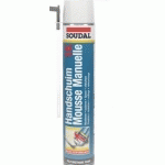 MOUSSE MANUELLE SOUDAFOAM 1K POLYURÉTHANE JAUNE AÉROSOL 750ML - SOUDAL - 108803