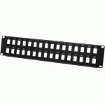 PANNEAU POUR MONTAGE EMBASES RJ45 NU - 32 PORTS