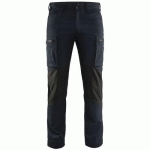 PANTALON DE TRAVAIL SERVICES STRETCH MARINE FONCÉ/NOIR TAILLE 58C - BLAKLADER