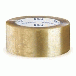 RUBAN ADHÉSIF POLYPROPYLÈNE TRANSPARENT RAJA RÉSISTANT, 32 MICRONS 50 MM X 100 M