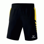 SHORT HOMME - ERIMA - WORKER SIX WINGS NOIR/JAUNE