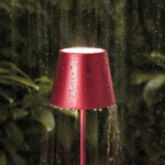 SIGOR LAMPE DE TABLE LED RECHARGEABLE NUINDIE MINI, USB-C, ROUGE, IP54, INTENSITÉ