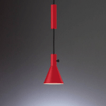 TECNOLUMEN SUSPENSION LED ULTRA-MODERNE ELEU EN ROUGE