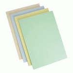 COUVERTURE DE RELIURE CARTON 160 G CLAIREFONTAINE TROPHÉE JAUNE PASTEL - PAQUET DE 250