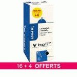 PACK 16 STYLOS ROLLER PILOT V-BALL 0.7 MM CAPUCHON + 4 OFFERTS - NOIR