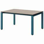 TABLE MALIBU 120X80 T3 SOUDÉ ST ANTIB ACACIA/NOIR BLEU 5025