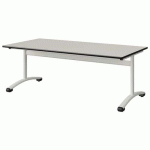 TABLE MALIBU 160X80 T3 DL STRA BLC SEL W911/NOIR BLC 9016