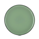 ASSIETTE PLATE ROND VERT PORCELAINE Ø 30 CM CARACTERE REVOL