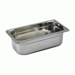 BOURGEAT - BAC PLEIN SANS ANSE GN 1/3 INOX 40 X176 MM - 744004