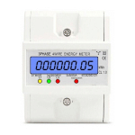 GABRIELLE - WATTHEURE METER 220 / 380V 5 - 80A POWER CONSUMPTION KWH DIN RAIL MOUNTED DIGITAL WATTHEURE METER, WITH WHITE BACKLIGHT DISPLAY