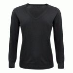J.HARVEST & FROST MERINO V PULL-OVER FEMMES NOIR - TAILLE S