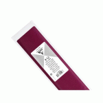 LOT DE 10 - PAPIER DE SOIE, SACHET DE 8 FEUILLES PLIÉES 18G/M2 AU FORMAT 50X75CM - BORDEAUX