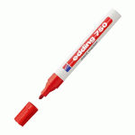 MARQUEUR PERMANENT EDDING 750 PEINTURE POINTE OGIVE 2 À 4 MM ROUGE
