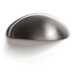 COQUILLE EN ZAMAK, FINI NICKEL SATINÉ, DIMENSIONS: 79X30X25MM ET INSERTS: 64MM - TALLA