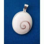 PENDENTIF ARGENT OEIL DE SAINTE LUCIE - 24 MM.