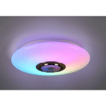 TRIO LIGHTING - LED CEILING LIGHT MUSIC SPEAKER WHITE WITH BLUETOOTH RGB SPEAKER AND MULTIFUNCTION REMOTE CONTROL R69031101