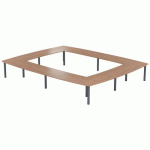 TABLE RÉUNION ATEM 500 X 400 CM PIED ROND ANTHRACITE /NOYER - MBA