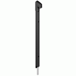 VERROU EN APPLIQUE DANAOS TIGE INOX L 536MM NOIR RAL9005 - LA CROISEE DS - DS6366-013