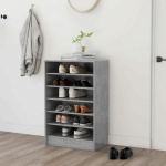 VIDAXL - ARMOIRE À CHAUSSURES GRIS BÉTON 60X35X92 CM AGGLOMÉRÉ