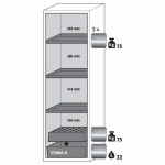 ARMOIRE SÉCURITÉ S-CLASSIC-90 S90.196.060.WDAS JAUNE