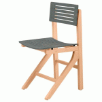 CHAISE EOLE AST - HÊTRE ANTHRACITE - STRUCTURE HÊTRE NATUREL - SUNSET CREATION