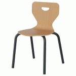 CHAISE MALIBU 4P - T4 - COQUE HÊTRE / ALU GRIS 7016 - MANUTAN EXPERT