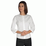 CHEMISE STRETCH MANCHES 3/4 CARACAS BLANCHE