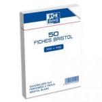 HAMELIN SACHET DE 50 FICHES BRISTOL 105X148 MM 5X5 BLANC11412