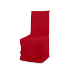 SOLEIL D OCRE - HOUSSE DE CHAISE EN COTON PANAMA ROUGE - ROUGE