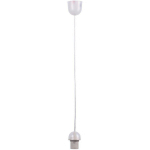 LAMPE À SUSPENSION FIX PLASTIQUE TRANSPARENTE H: 80 CM