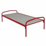 LIT EVOLUTION STANDARD 90X200 CM SOMMIER AGGLOMÉRÉ RAL 3001 ROUGE - MANUTAN COLLECTIVITÉS