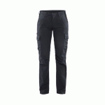 PANTALON DE TRAVAIL INDUSTRIE STRETCH 2D FEMME GRIS/NOIR C48 - BLAKLADER