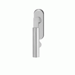 POIGNÉE DE FENÊTRE TASMANIA EF314 ROSACE OVALE -VERROUILLABLE AVEC CLÉ -SATINÉ KARCHER DESIGN