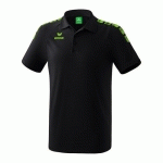 POLO - ERIMA - 5-C ESSENTIAL NOIR /GREEN GECKO