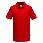 PORTWEST AS21 POLO ANTISTATIQUE ESD ROUGE FONCÉ - TAILLE M