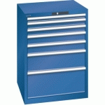 ARMOIRE BLEU GENT. 717X725X1000 AVEC 7 TIR. 75KG - LISTA