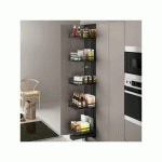 MENAGE CONFORT - ARMOIRE COULISSANTE TITÁN FLAT ANTHRACITE - TALLA 400 MM / 5 / 290D X 1850H X 498L MM